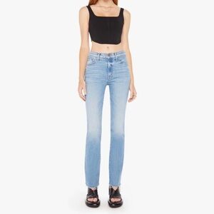 NEW Mother The Insider Sneak Fray Love On The Beat Denim Jeans Size 26